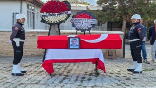 Kalbine yenik düşen polis memuru son yolculuğuna uğurlandı