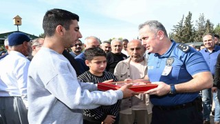 Kalp krizi geçiren polis memuru son yolculuğuna uğurlandı