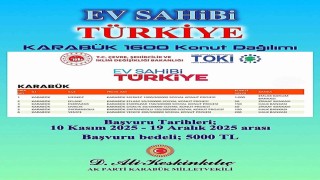 Karabükte 1600 konut için başvurular 10 Kasımda başlıyor