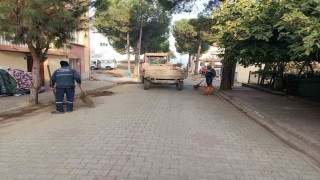 Karacasuda çevre temizliği için ekipler sahada