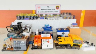 Karamanda 35 bin 100 adet makaron ele geçirildi