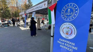 Karamanda Gazze için hayır panayırı düzenlendi