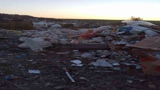 Karamusul Göletine atık döküldü