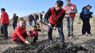 Karsta 5 bin 500 fidan toprakla buluştu