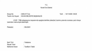 Kavak Belediyesinin makam aracına haciz ve yakalama kararı