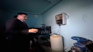 Kaymakam Acar yapımı biten su deposunda incelemelerde bulundu