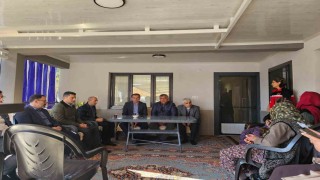 Kaymakamdan şehit polisin ailesine taziye ziyareti