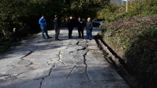 Kaymakamdan yol tahribatına müdahale