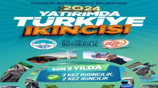 Kayseri Büyükşehir Belediyesi; yatırımda Türkiye ikincisi