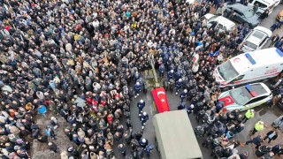 Kayserili binler, şehidini uğurladı