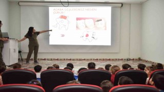 Kepezde miniklere diş sağlığı eğitimi