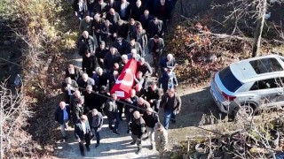 Kıbrıs Gazisi Karabey Eroğlu, son yolculuğuna uğurlandı