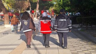 Kırklarelinde dilenen ve sokakta çalışan çocuk denetimleri