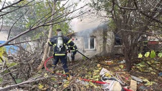 Kırklarelinde metruk binada yangın