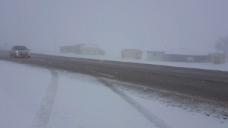 Kızıldağda kar etkili oldu