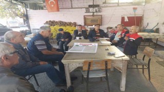 Koçarlıda üreticilerle şap hastalığı ve tarımsal desteklemeler görüşüldü