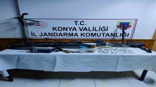 Konyada jandarma ekiplerinden tarihi eser operasyonu