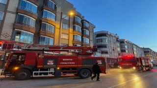 Kuluda apartmanda yangın paniği