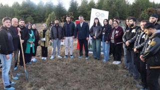 Kütahya Dumlupınar Üniversitesinde fidan dikim etkinliği