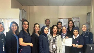 Kütahya Evliya Çelebi Eğitim ve Araştırma Hastanesinin İnme Ünitesine teşekkür belgesi