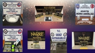 Kütahya polisi uyuşturucuyla mücadelede kararlılığını sürdürüyor