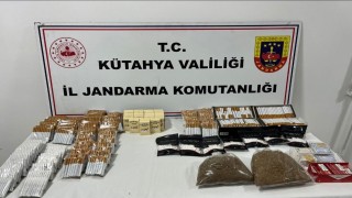Kütahyada binlerce bandrolsüz makaron ele geçirildi
