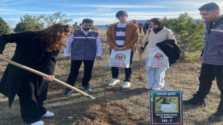 Kütahyada şehit çocukları için fidan dikim etkinliği