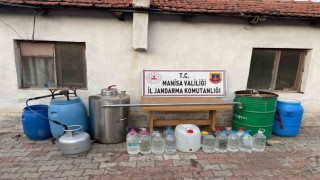 Manisada 112 litre sahte içki ele geçirildi
