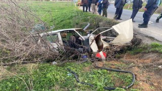 Manisada tek taraflı trafik kazası: 2 yaralı