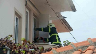 Menteşede evde çıkan yangın söndürüldü