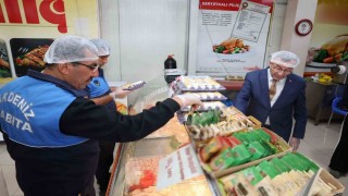 Mersinde yemek imalatı yapan işletmeler denetlendi