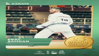 Milli karateci Eray Şamdandan altın madalya