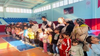 Minik öğrencilere trafik eğitimi