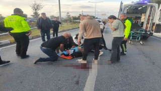 Motosiklet refüje çarptı: 1 ölü, 1 yaralı