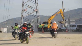 Motosiklet sürücülerinin tehlikeli ‘eğitim pisti alanı