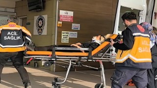 Motosikletin çarptığı kadın yaralandı