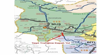 Muşta yoğun kar yağışı: Hasköy-Mutki yolu ulaşıma kapandı