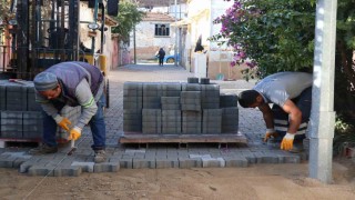 Nazilli Belediyesi Çapahasanda yolları yeniliyor