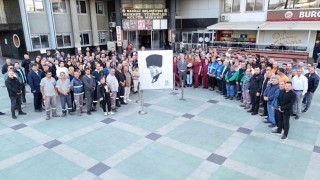 Nazillide 750 personel Atatürk portresi yaptı