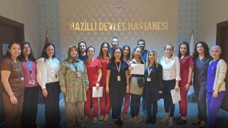 Nazillide ameliyathane hemşireleri sertifikalarını aldı