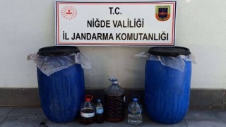 Niğde 322 litre el yapımı içki ele geçirildi