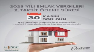 Niğde Belediyesinden emlak vergisi uyarısı