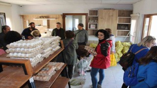 NÖHÜde agro turizm uygulamalarıyla elma hasadı gerçekleştirildi