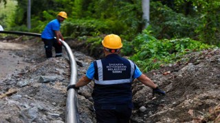 O mahallenin içme suyu geleceğini garanti altına alacak projenin yarısı tamam
