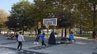 Okula mola, spora fora etkinliğiyle gençler spora doydu