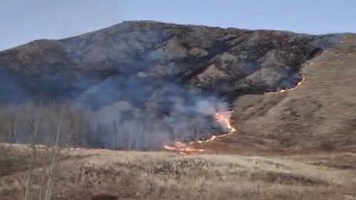 Oltuda örtü yangını korkuttu