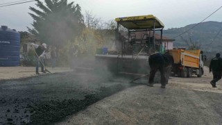 Orduda sıcak asfalt çalışmaları sürüyor