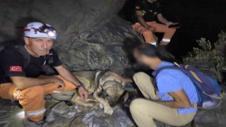 Ormalık alanda mahsur kalan vatandaş 4 saatlik çalışma sonunda kurtarıldı