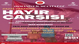 Osmaniye İl Müftülüğü’nden Gazze İçin 35 Noktada Hayır Çarşısı