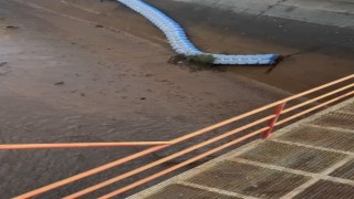 Osmaniyede baraj kapakları açıldı, yüzlerce balık telef oldu